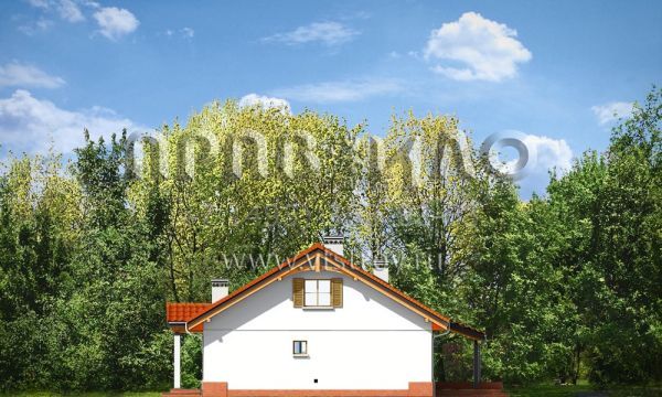 Проект прямоугольного двускатного дома S8-120-1 (Незабудка)