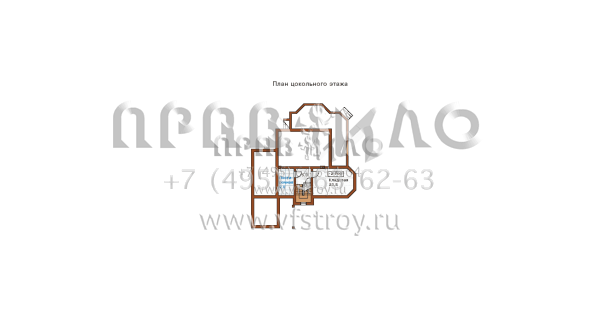 Небольшой загородный коттедж с большой террасой H-207-1P