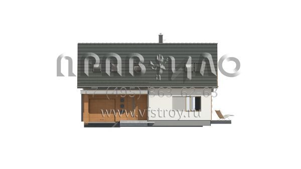 Проект одноэтажного загородного дома с гаражом S3-155 (Z269)