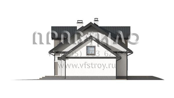 Проект красивого коттеджа с большим гаражом S3-259-1 (Z28 L GP2)