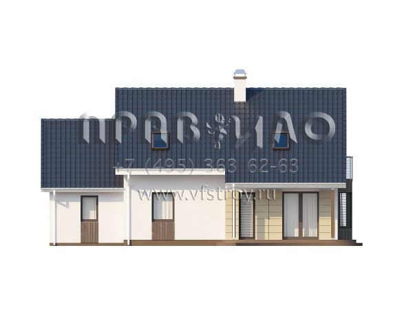 Проект комфортабельного дома для строительства на небольшом участке S3-180 (Z120)