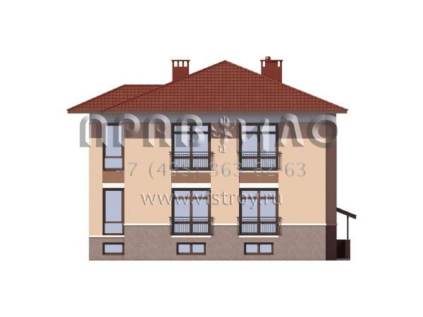 Проект кирпичного трехэтажного особняка S7-335 (2-17c.4)