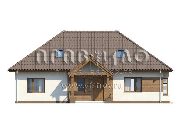 Проект просторного комфортабельного дома для небольшого земельного участка S3-112 (Z106)