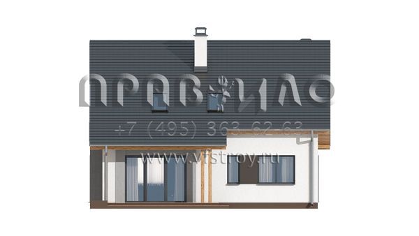 Проект комфортабельного дома с мансардой  S3-147-3 (Z92)