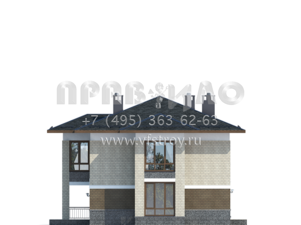 Проект двухэтажного дома с отличной планировкой S7-200(3-41)