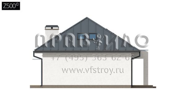 Проект с современным оформлением фасадов S3-207 (Z85 C)