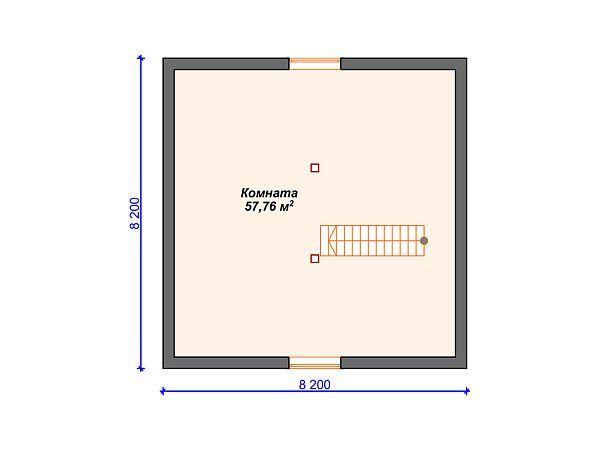 Проект каменного дома с гаражом S4-148 (К-278)