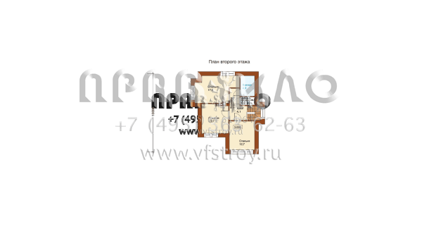 Загородный дом из пенобетона по проекту F-115-1P