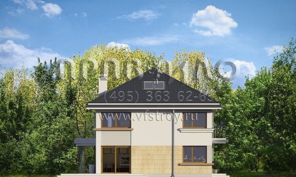 Проект дома из поризованной керамики S8-216-1 (Сапфир)