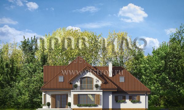 Проект особняка с колоннами S8-269-1 (Ромео)