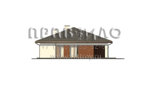 Проект стильного одноэтажного дома с уютной террасой S3-134-5 (Z321)