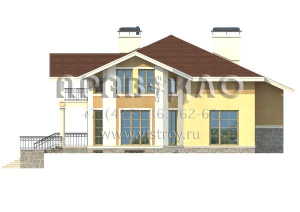 Проект комфортабельного трехэтажного особняка S7-409(3-34)