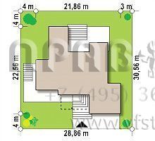 Проект стильного двухуровневого дома с большим гаражом S3-259-4 (Zx140)