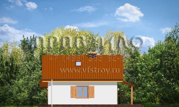 Проект экономичного коттеджа S8-111 (Блошка)