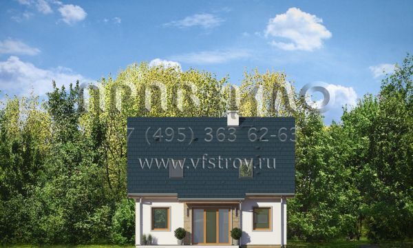 Проект дома с крыльцом - террасой S8-119-1 (Приключение 2)