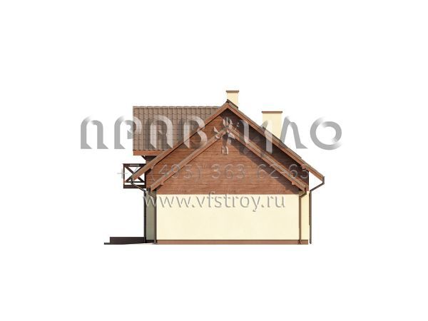 Проект загородного дома с поворотной лестницей S3-133-2 (Z33)