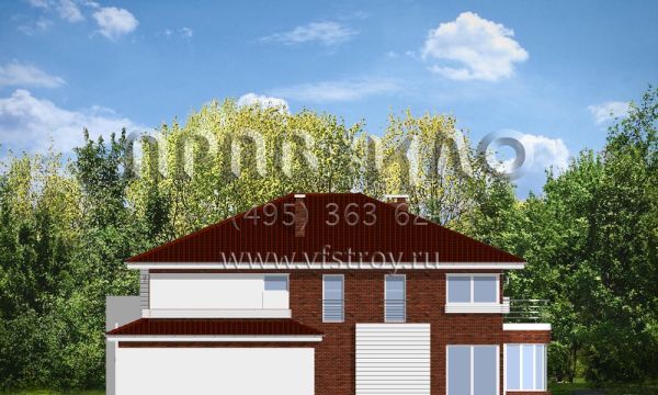 Проект коттеджа с угловыми окнами S8-451-2 (Габриэль 3)