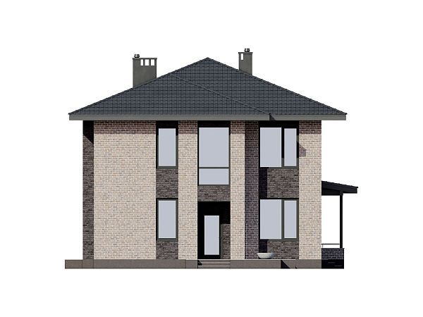 Проект двухэтажного загородного дома из газобетона S7-181 (3-65)