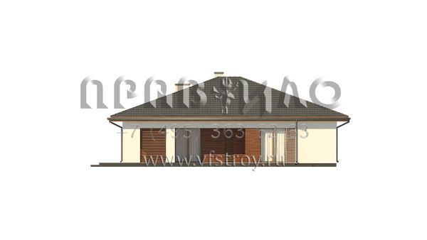 Проект стильного одноэтажного дома с уютной террасой S3-134-5 (Z321)