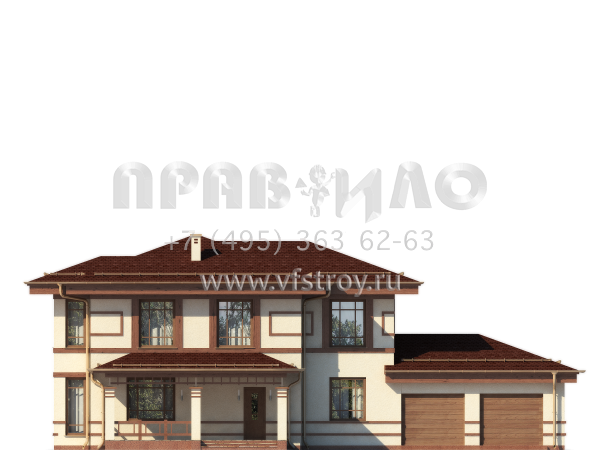 Дом с гаражом на два автомобиля S7-248 (3-15b)