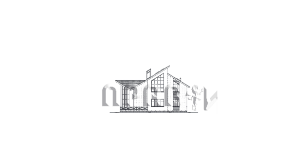 Проект дома с большой террасой K-234-1P