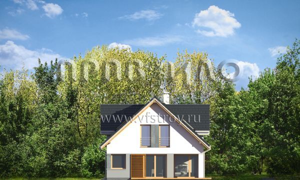 Проект дома с современной архитектурой S8-238 (Рассудительный)