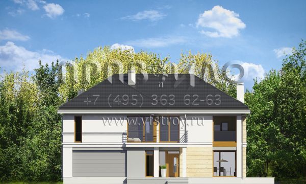 Проект загородного дома с обширным остеклением S8-253 (Ривьера 3)