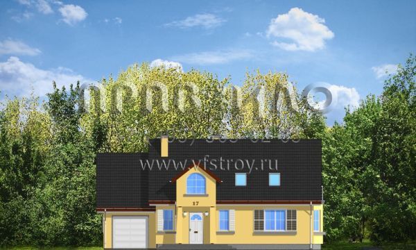 Проект компактного коттеджа S8-229 (Аккуратный 2)