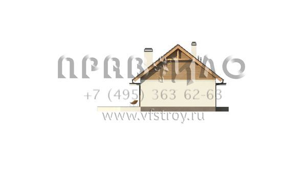 Проект практичного дачного дома S3-84-2 (Z313)