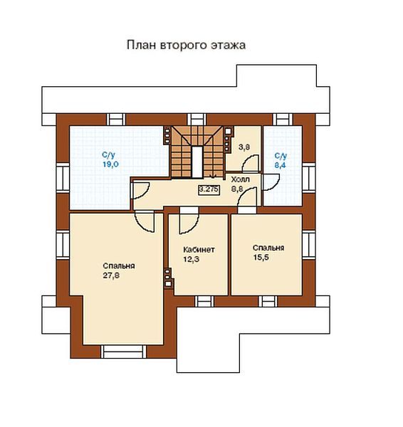 Дом с элементами классики S6-196(I-196-1K)