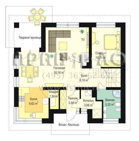 Проект энергосберегающего дома S8-149-1 (Оптимальный)