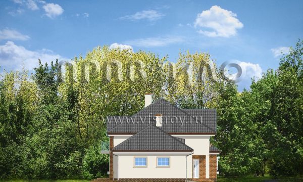 Проект загородного дома с камином S8-417 (Оказалый)