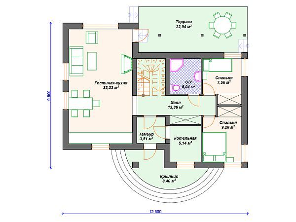 Проект каменного дома  S4-185 (К-137)