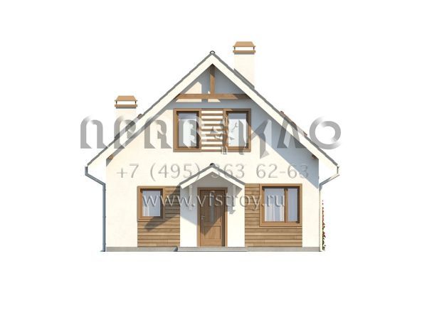 Проект комфортабельного квадратного дома  S3-127-2 (Z99)