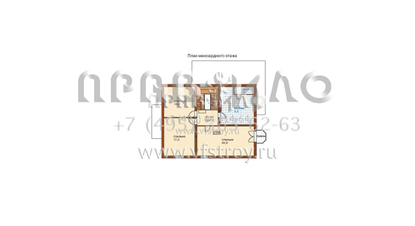 Проект двухэтажного коттеджа из газоблоков H-162-1P