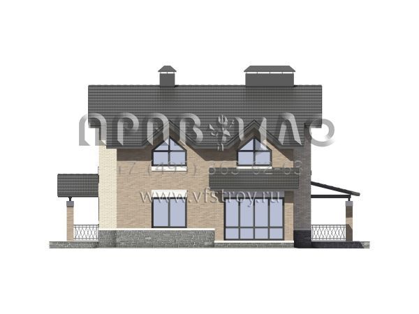 Проект двухэтажного загородного дома S7-223 (3-28а)