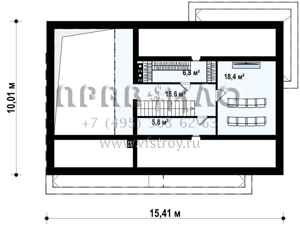 Проект одноэтажного барнхауса S3-182 (Z386 v1)