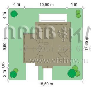 Проект мансардного частного дома S8-137-2 (Первый Дом 3)