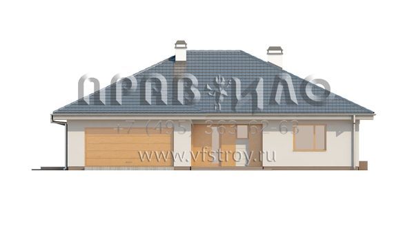 Проект одноэтажного частного дома с чердаком S3-173-1 (Z209)