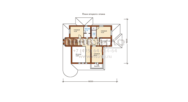 Проект коттеджа с большой террасой K-271-1P