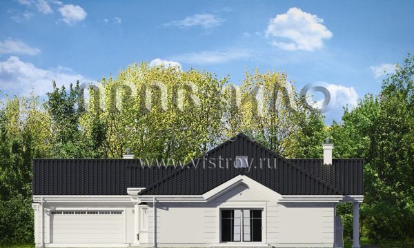 Проект одноэтажного частного дома с гаражом S8-302-1 (Парковая Резиденция 3)