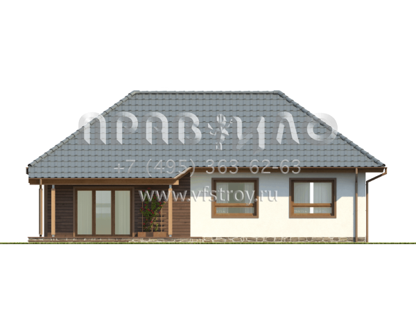 Проект частного дома квадратной формы S3-102 (Z69)