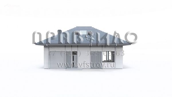 Проект рационального дома с мансардой, гаражом и камином S3-156-8 (Z481)