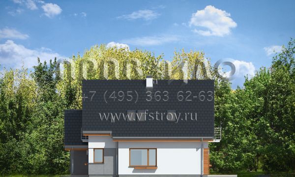 Проект оригинального по форме дома S8-172-1 (Ландыш)