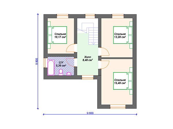 Проект каменного дома S4-129 (К-244)