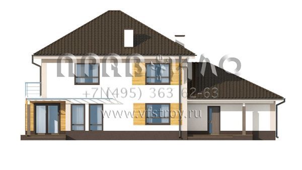 Проект дома с гаражом на две машины  S3-226-1 (Zx12 GL2)