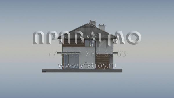 Проект комфортабельного дома с чердаком S3-182-1 (Z159)