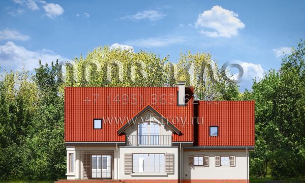 Проект дома с двумя санузлами S8-261-2 (Юлька 3)