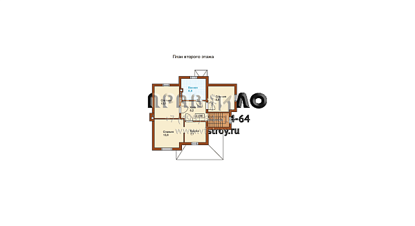 Проект каменного дома I-149-1K