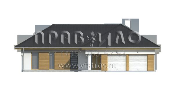 Проект коттеджа Т-образной формы S3-166-6 (Z190)